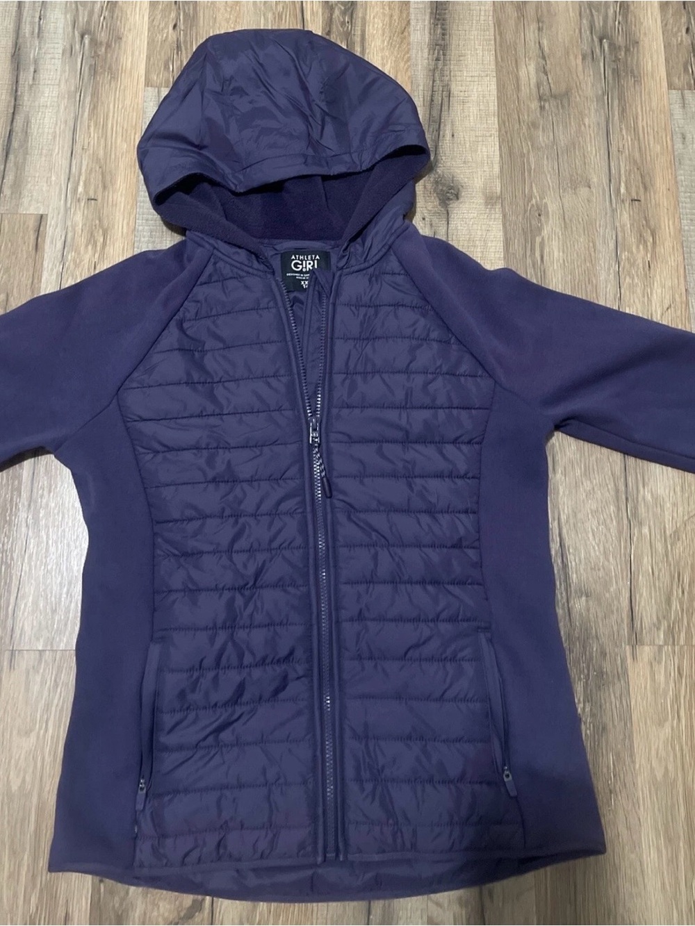 Athleta Girl Jacket Girls 16 High Hopes Half Time Hybrid Purple